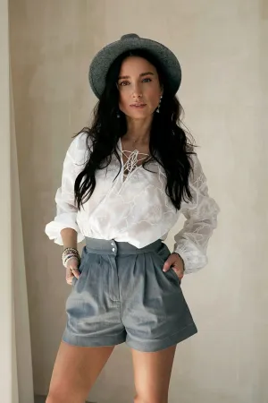 Denim shorts