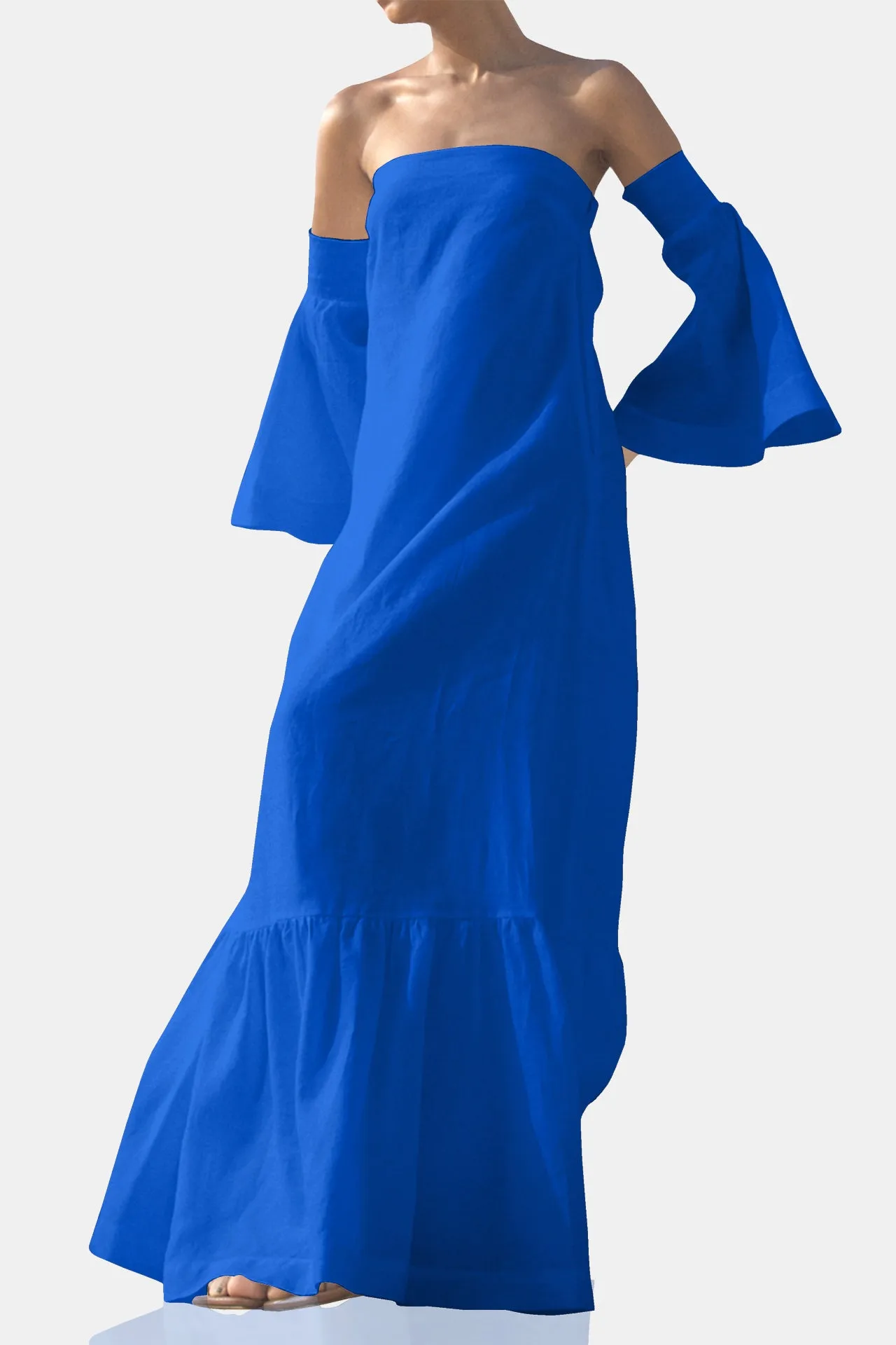 Designer Blue Summer Vacation Dresses