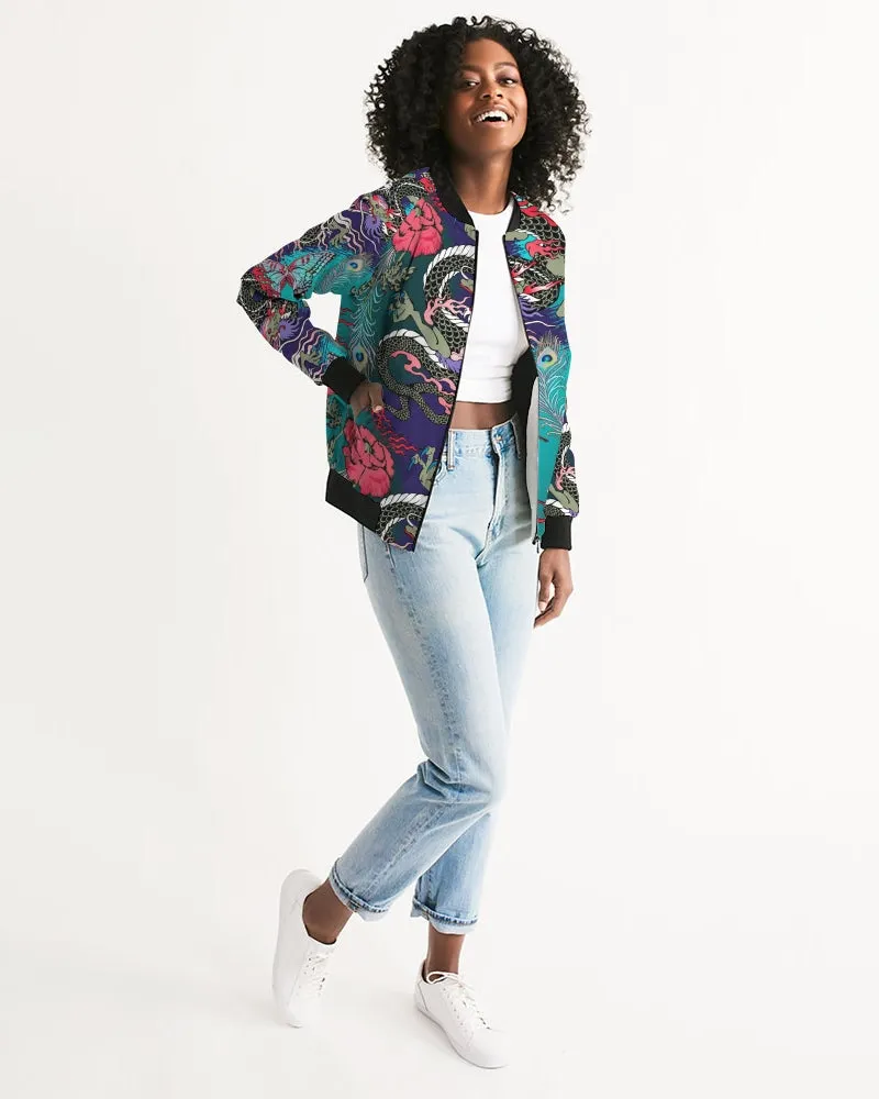 Dragon And Phoenix Women's Bomber Jacket