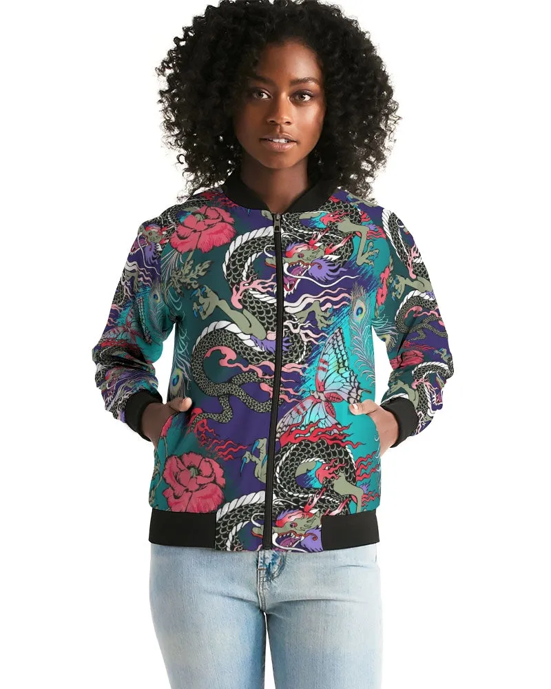 Dragon And Phoenix Women's Bomber Jacket