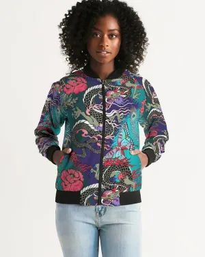 Dragon And Phoenix Women's Bomber Jacket