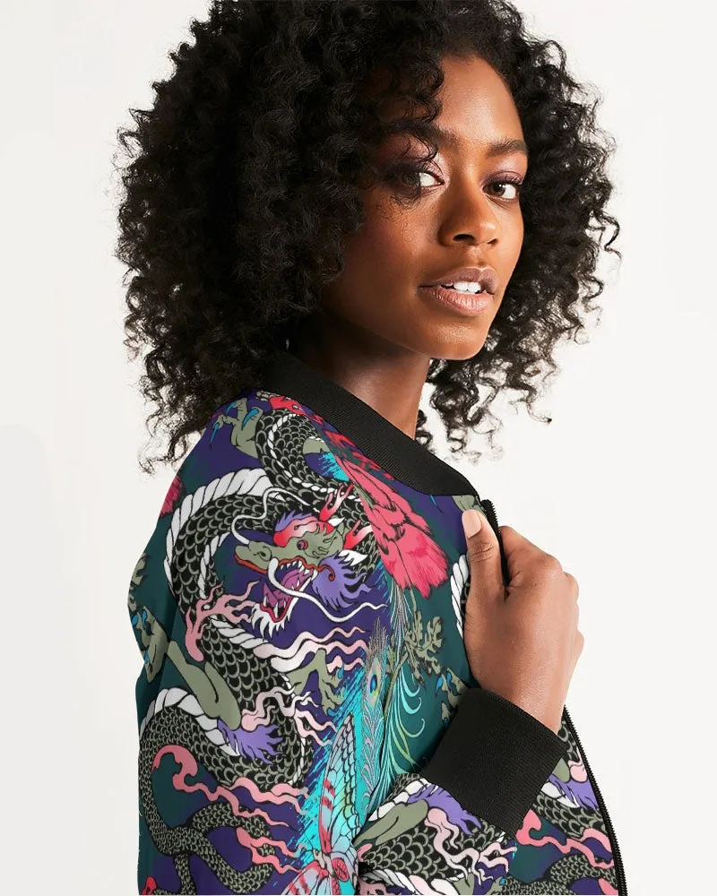 Dragon And Phoenix Women's Bomber Jacket