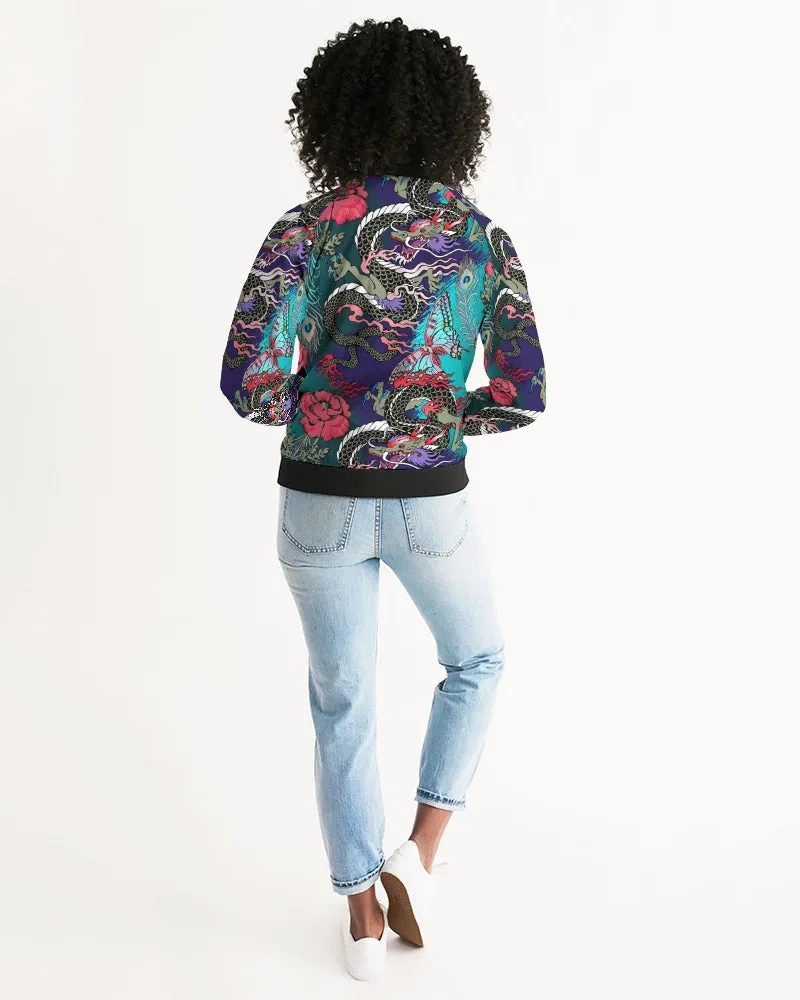 Dragon And Phoenix Women's Bomber Jacket