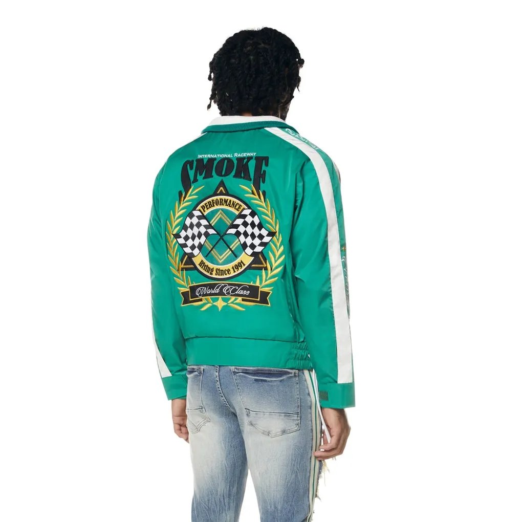 Euro Racing Windbreaker Jacket - Hunter Green