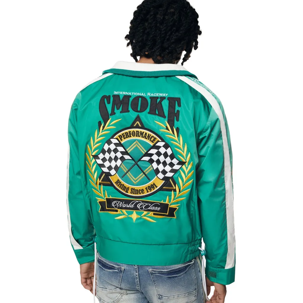 Euro Racing Windbreaker Jacket - Hunter Green