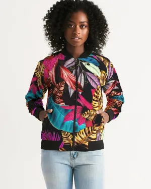 Foliage Feather Women's Bomber Jacket