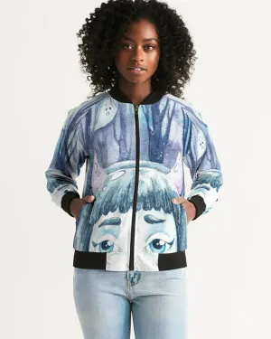 Halloween Spooky Ghost Women's Bomber Jacket