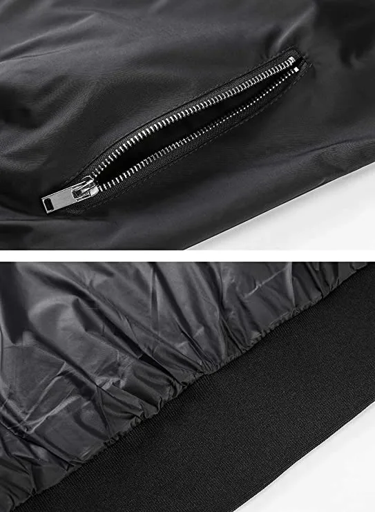 Hey Sir Men's Jacket-Lightweight Casual Spring Fall Thin Bomber Zip Pockets Coat Outwear