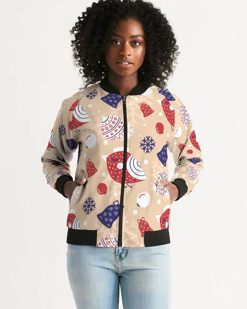 Holiday Joy Women's Bomber Jacket