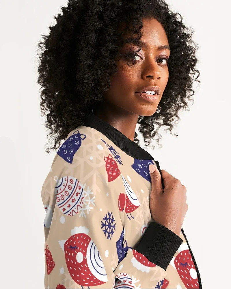 Holiday Joy Women's Bomber Jacket