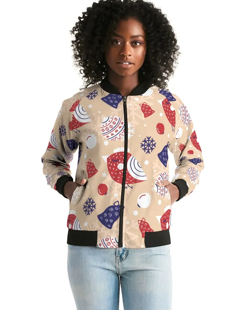Holiday Joy Women's Bomber Jacket