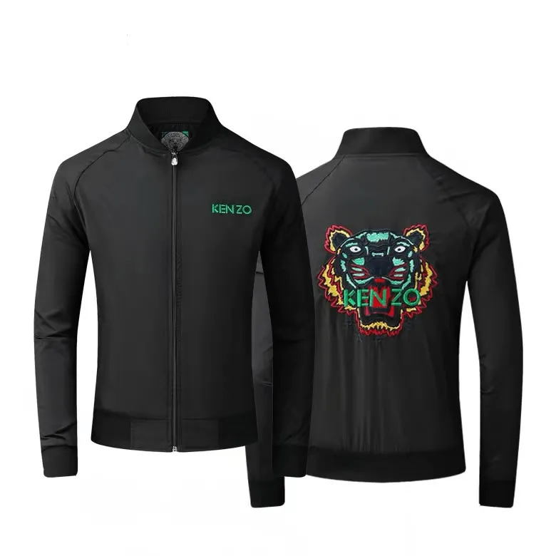 Kenz Lightweight Zip Up Men's Jacket - Black