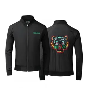 Kenz Lightweight Zip Up Men's Jacket - Black