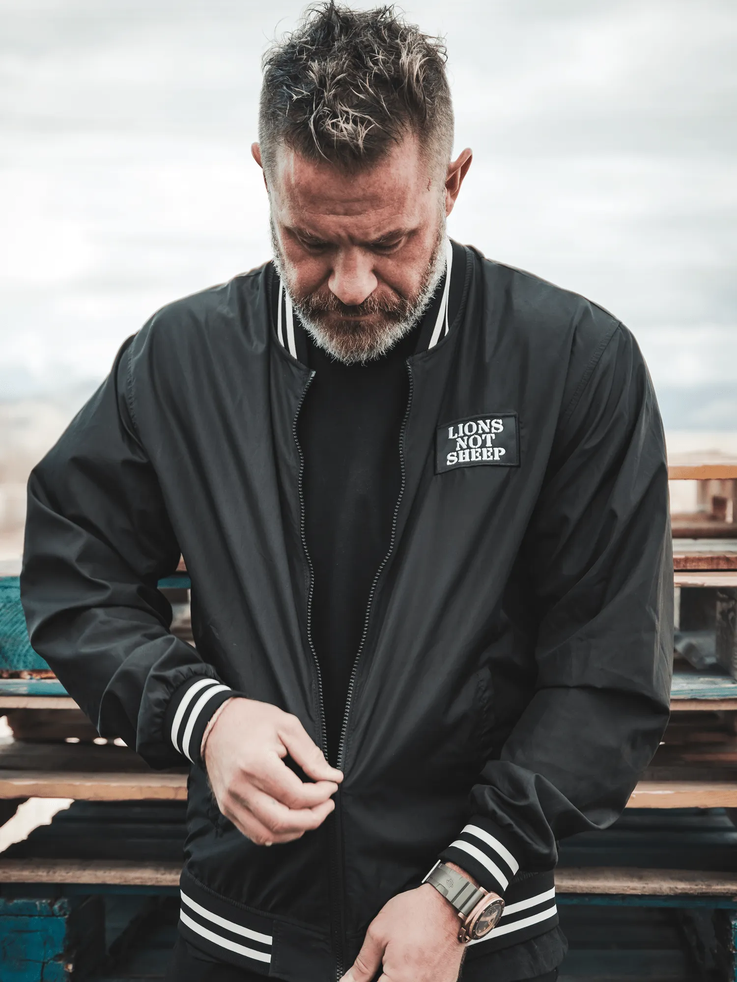 Lions Not Sheep “OG” Lightweight Bomber Jacket
