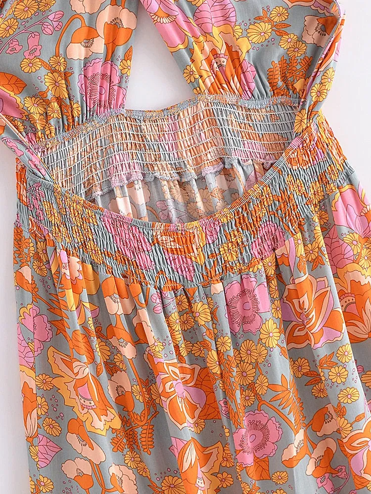 Maxi Dress, Boho Dress, Sundress, Halter Neck Catalina