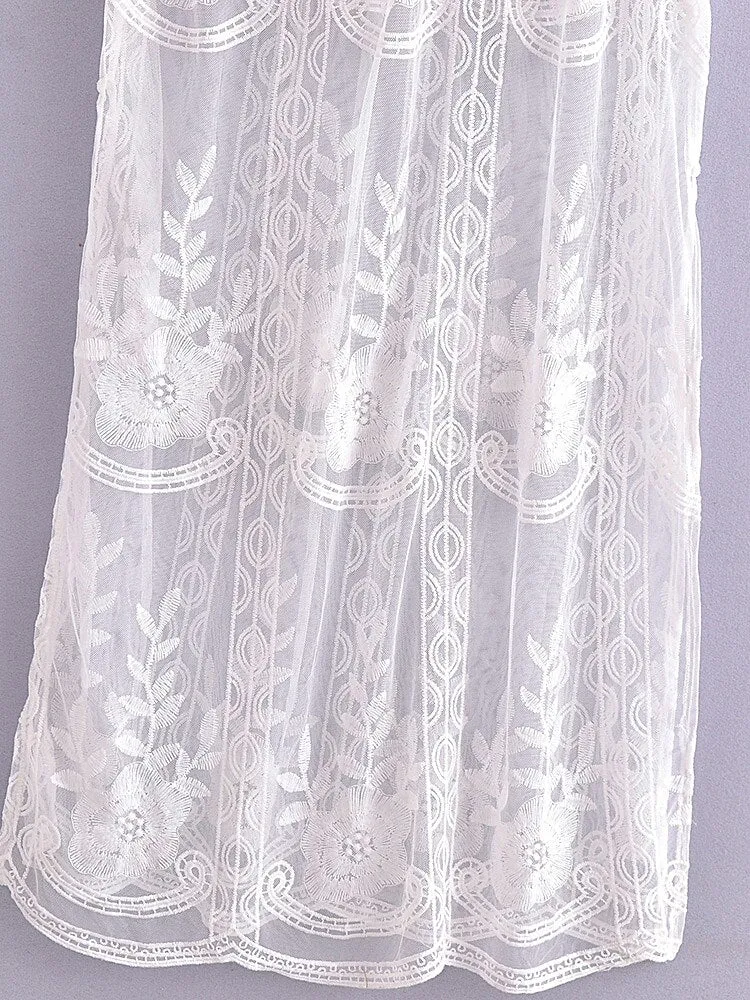 Maxi Dress - Boho Dress - Sundress - Lace Dress - White Aitana