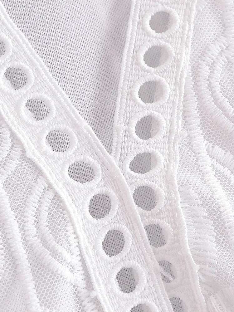 Maxi Dress - Boho Dress - Sundress - Lace Dress - White Aitana