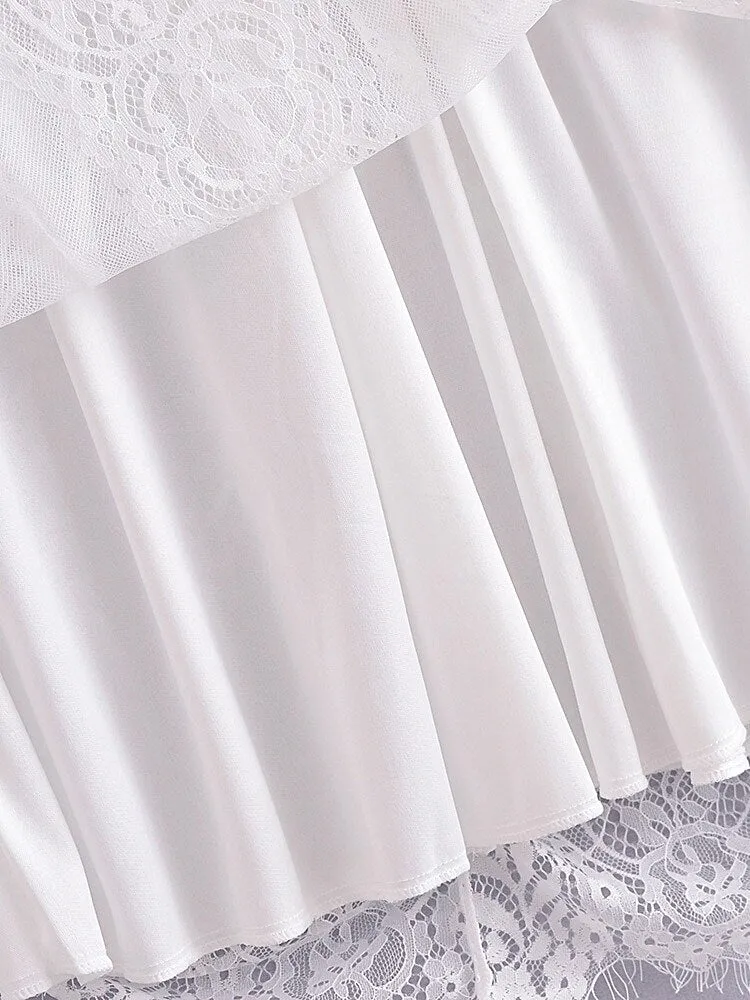 Maxi Dress - Boho Dress - Sundress - Lace Dress - White Altar