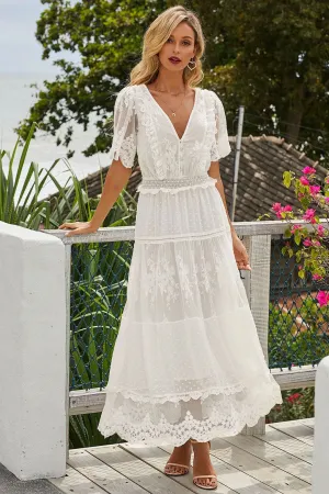 Maxi Dress - Boho Dress - Sundress - Lace Dress - White Celia