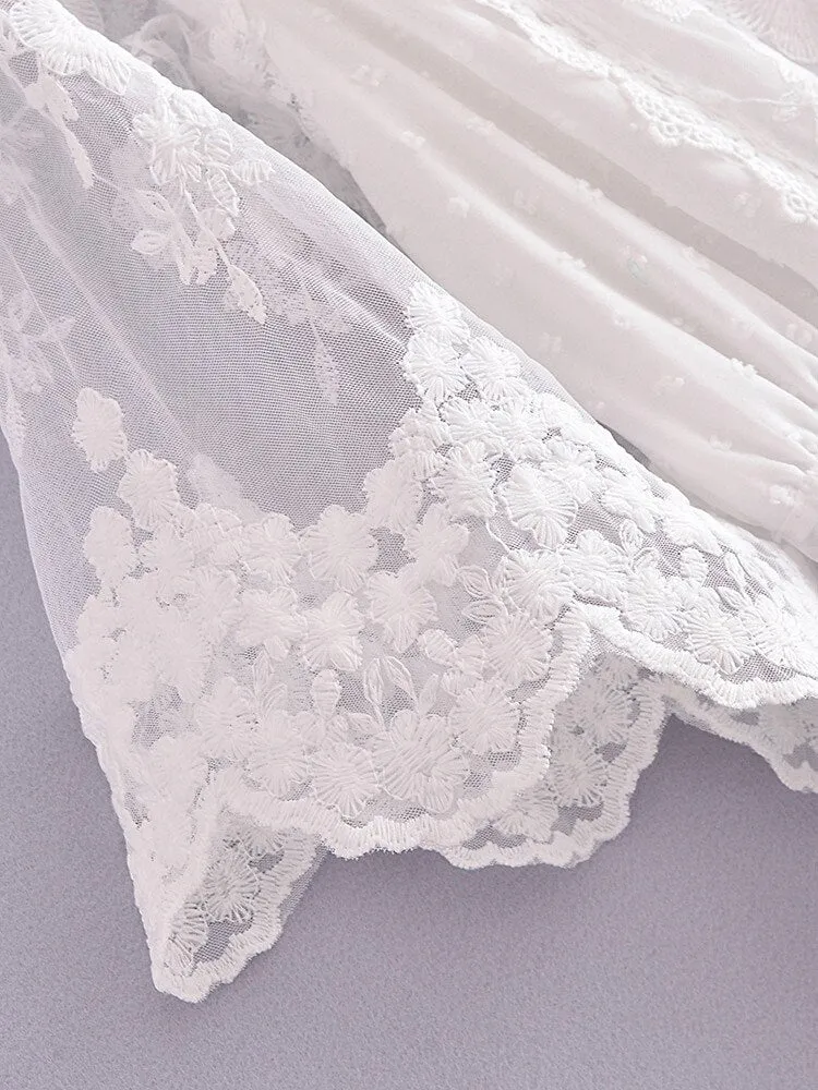Maxi Dress - Boho Dress - Sundress - Lace Dress - White Celia