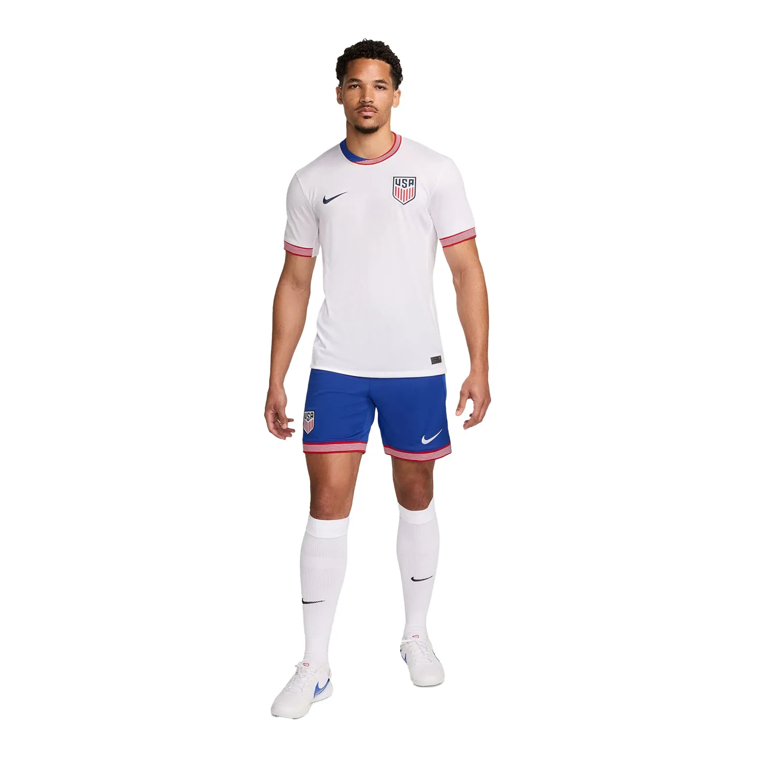 Men's Nike USA 2024 Stadium Home Blue Shorts