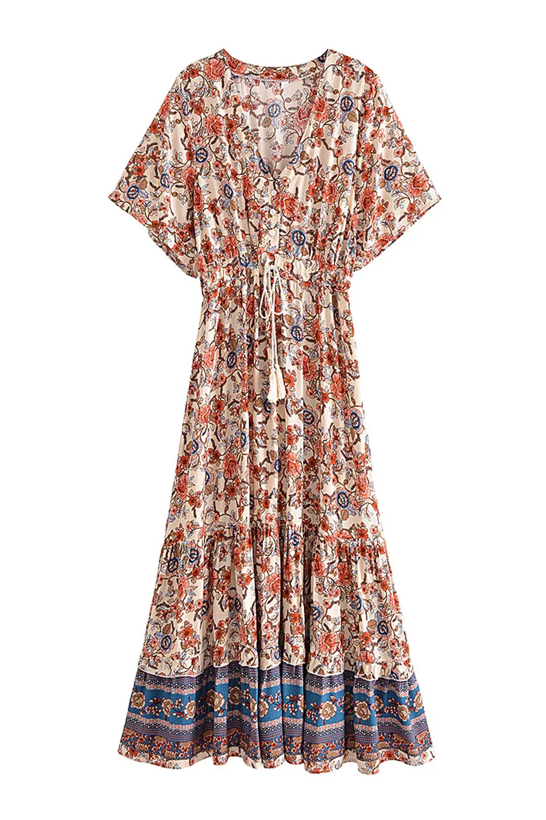 Midi Dress, Boho Dress, Sundress, Desert Arabian Jasmine