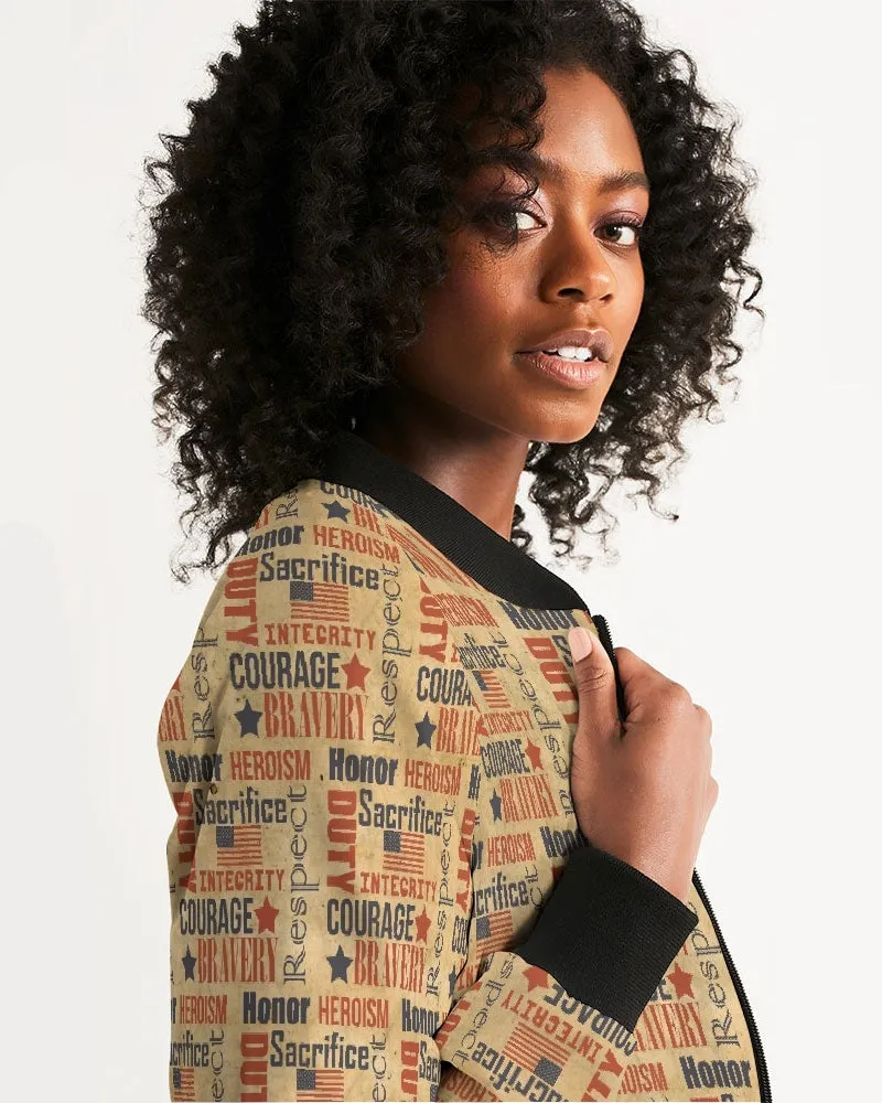 Military Spirit Women's Bomber Jacket