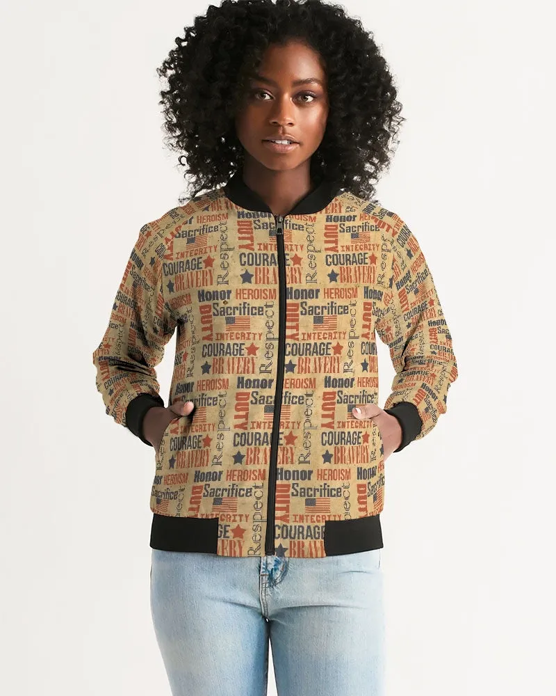 Military Spirit Women's Bomber Jacket