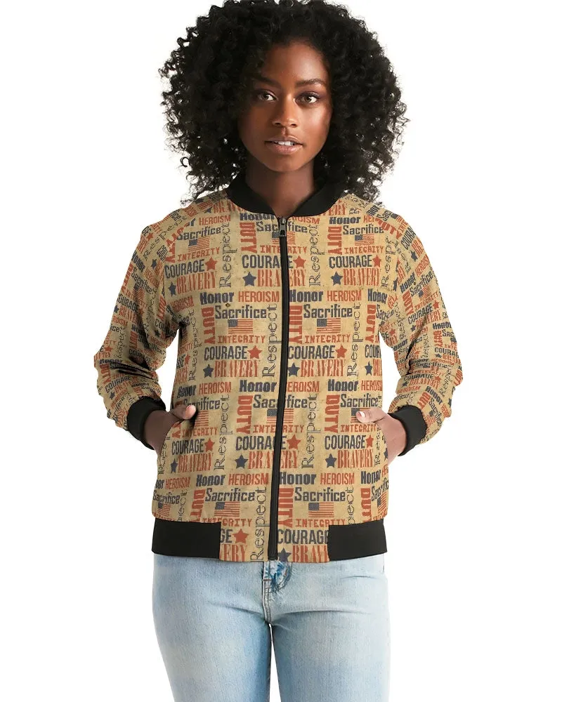 Military Spirit Women's Bomber Jacket