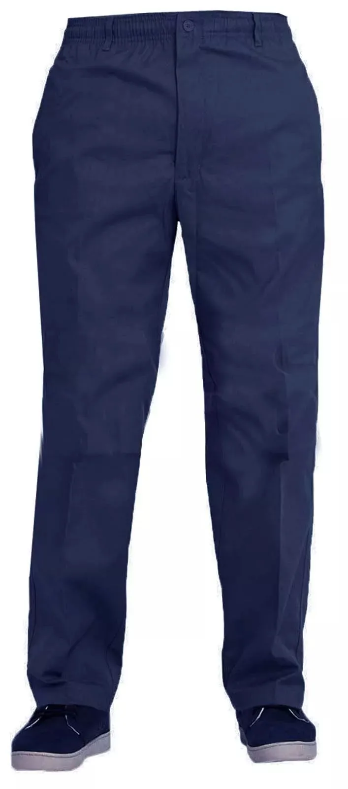 New Mens Elasticated Waist Smart Casual Bottoms Rugby Trousers Pants