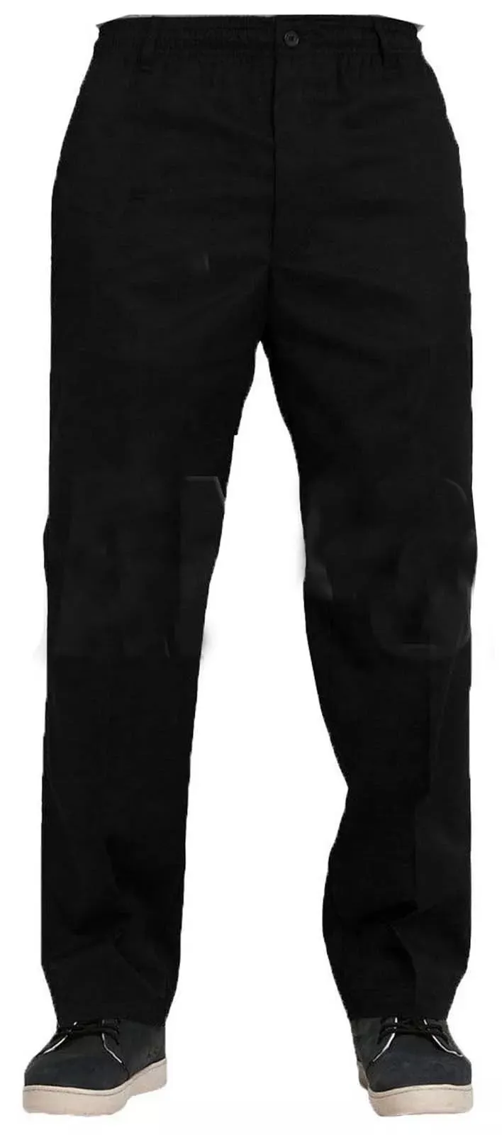 New Mens Elasticated Waist Smart Casual Bottoms Rugby Trousers Pants