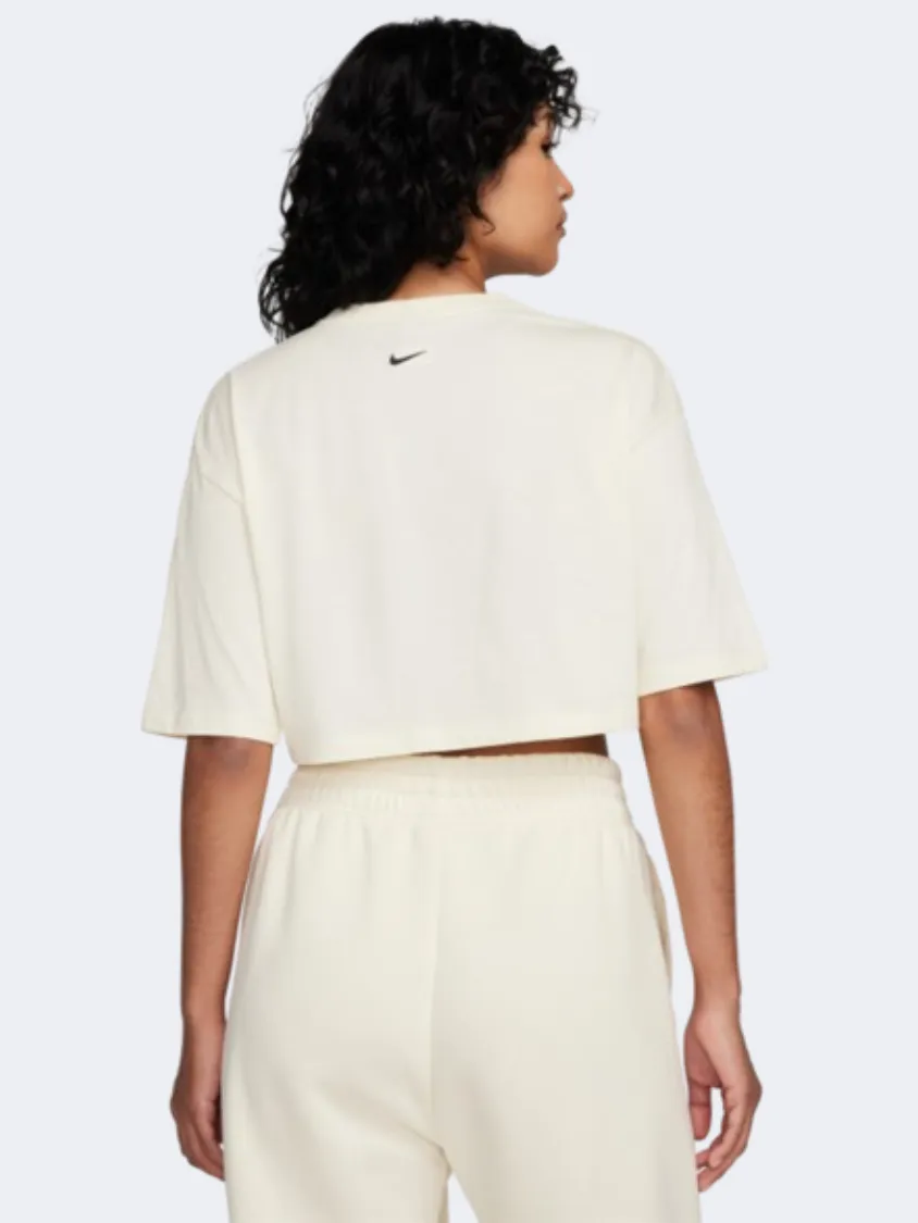 Nike Sportswear Gls Women Lifestyle T-Shirt Coconut Milk/Black