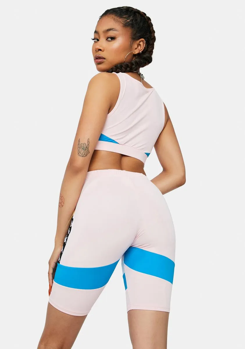 Pink Authentic Football Eve Bike Shorts