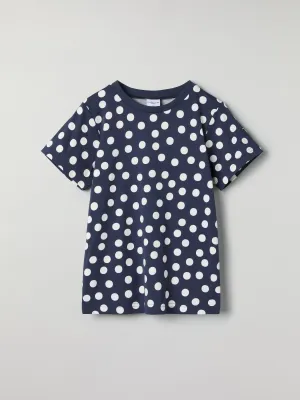 Polka Dot Print Kids T-Shirt