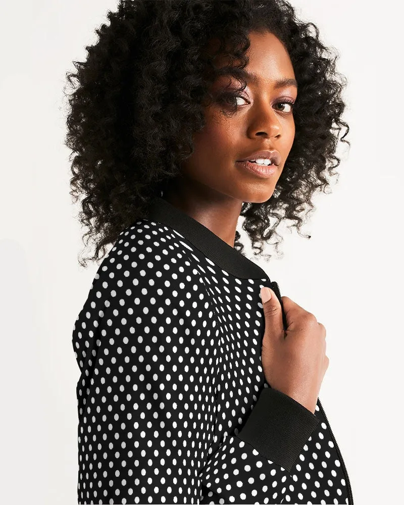 Polka Dots Women's Bomber Jacket