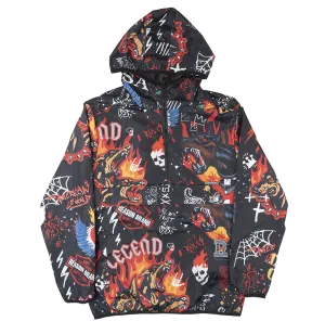 REASON ANORAK WINDBREAKER HOODED JACKET MULTI - TSB64