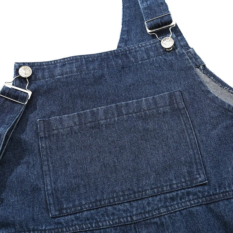 Safari Style Straight Washed Overall Pants