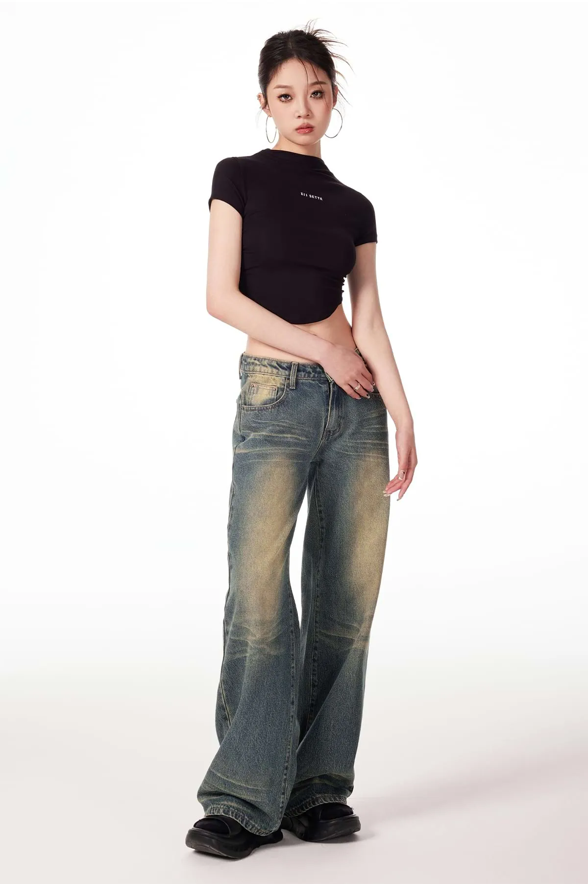 Sandblast Straight Fit Jeans