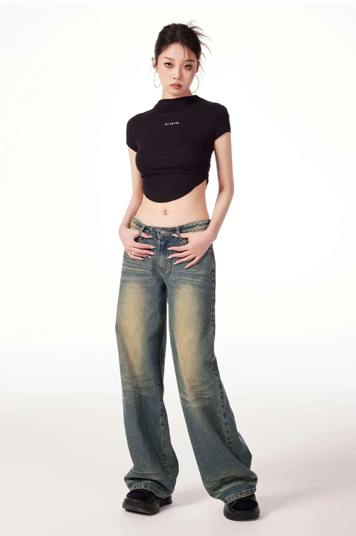 Sandblast Straight Fit Jeans