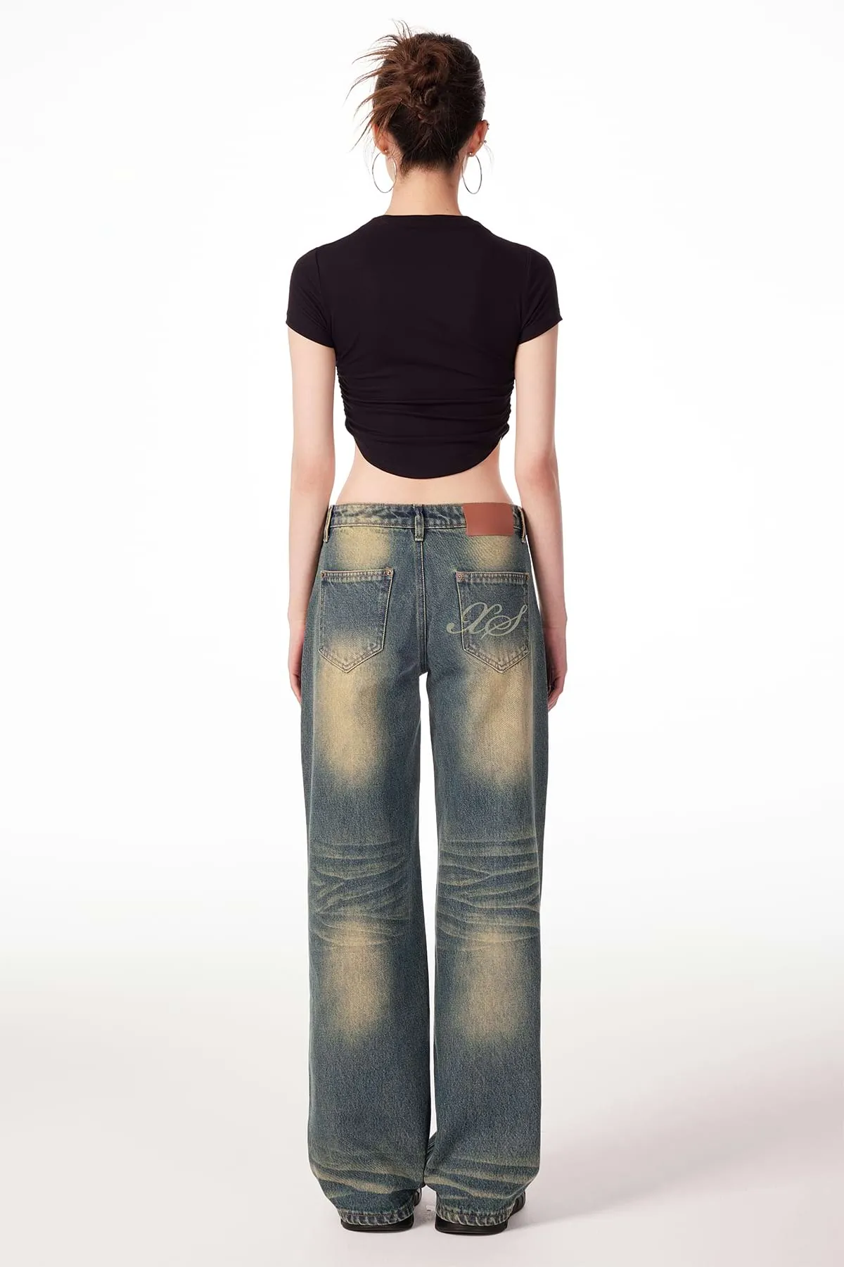 Sandblast Straight Fit Jeans