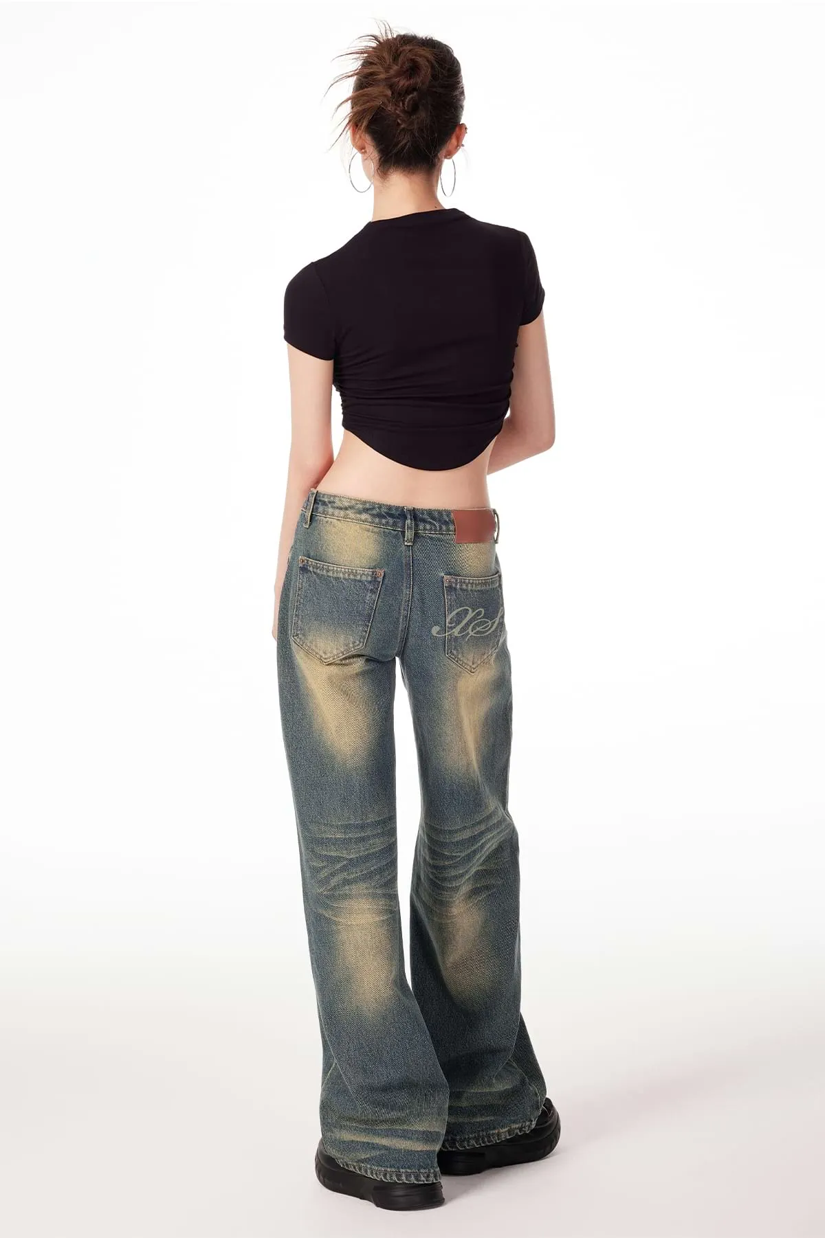 Sandblast Straight Fit Jeans