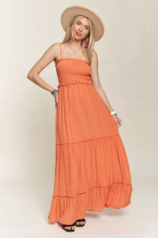See the Sun Smocking Top Tiered Cami Sundress