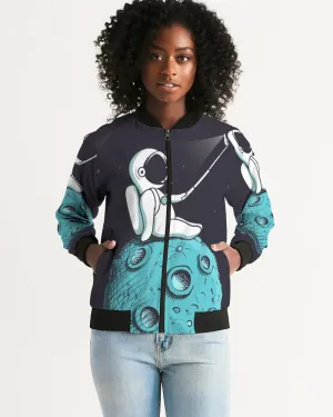 Selfie On The Moon Women's Bomber Jacket