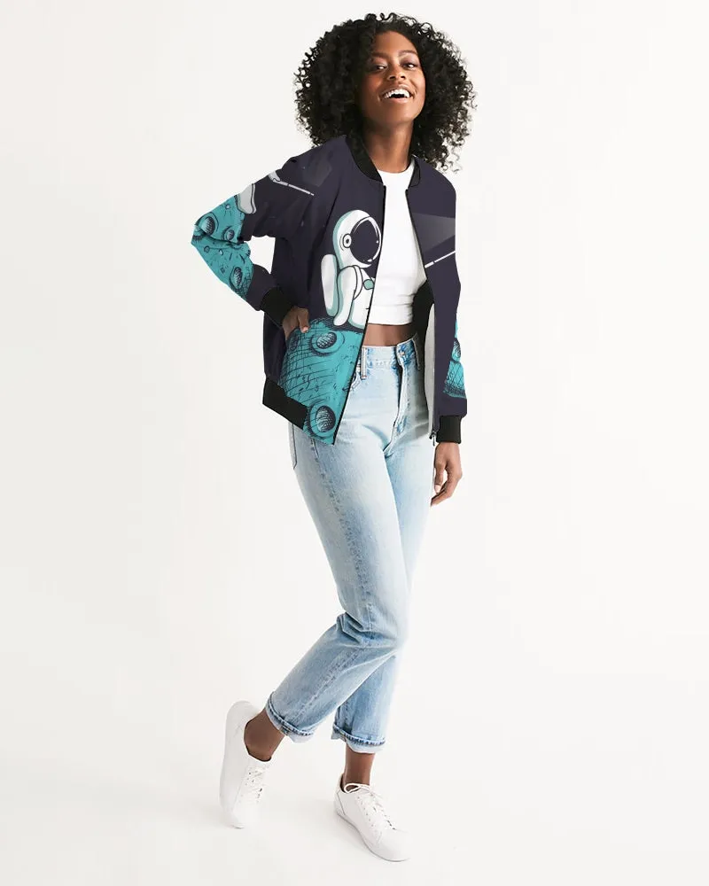 Selfie On The Moon Women's Bomber Jacket