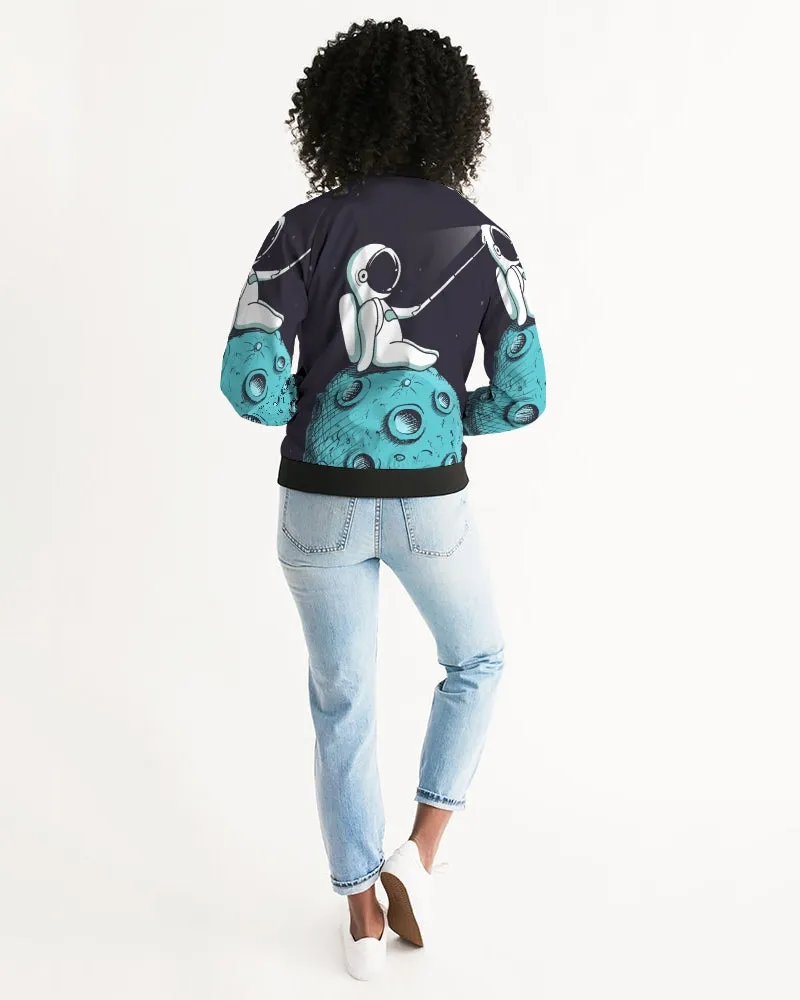Selfie On The Moon Women's Bomber Jacket