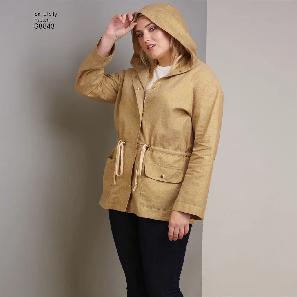 Simplicity Pattern S8843 Misses' Anorak Jacket 8843