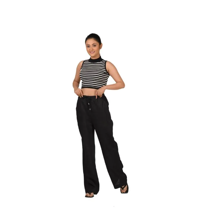 Stripes High Neck Top