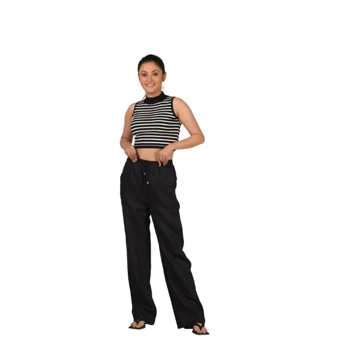 Stripes High Neck Top