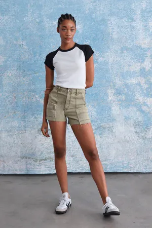 The Knockout Cargo High Rise  A-Line Short