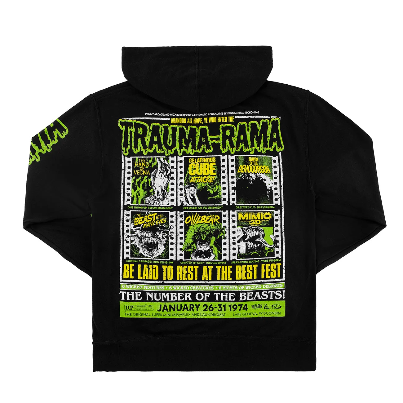 Trauma-Rama Zip-Up Hoodie